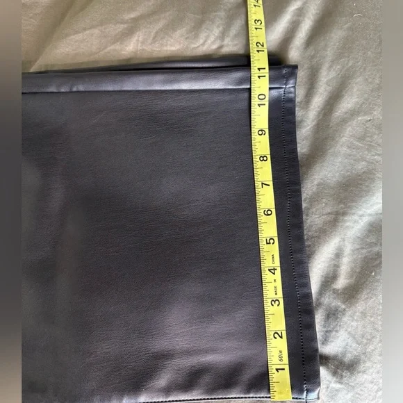 Joe's Jeans Black Faux Leather Pants Size 28 NWT Wide Leg Baddie Y2K High Waist - Picture 7 of 9